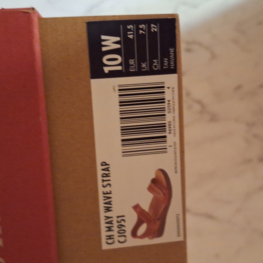 Cobb Hill May Wave Leather Slingback Sandals 10W - Picture 8 of 8